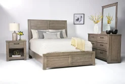Mor Furniture Ruff Hewn Panel Bed In , Queen