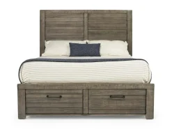 Mor Furniture Ruff Hewn Panel Bed In , Queen