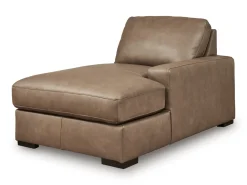 Mor Furniture Sahara 1 Arm Chaise In Sahara Leather, Left Facing
