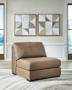 Mor Furniture Sahara Armless Chair In Sahara Leather