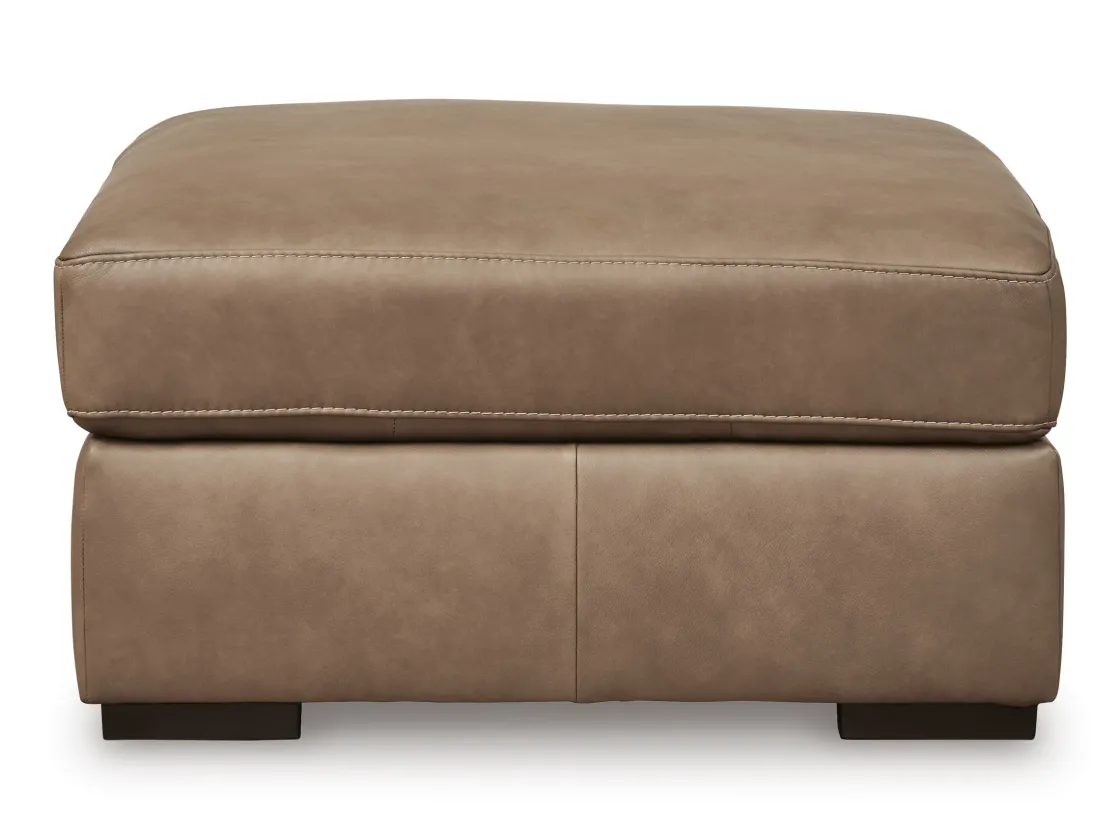 Mor Furniture Sahara Oversized Ottoman In Sahara Leather