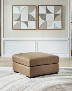 Mor Furniture Sahara Oversized Ottoman In Sahara Leather