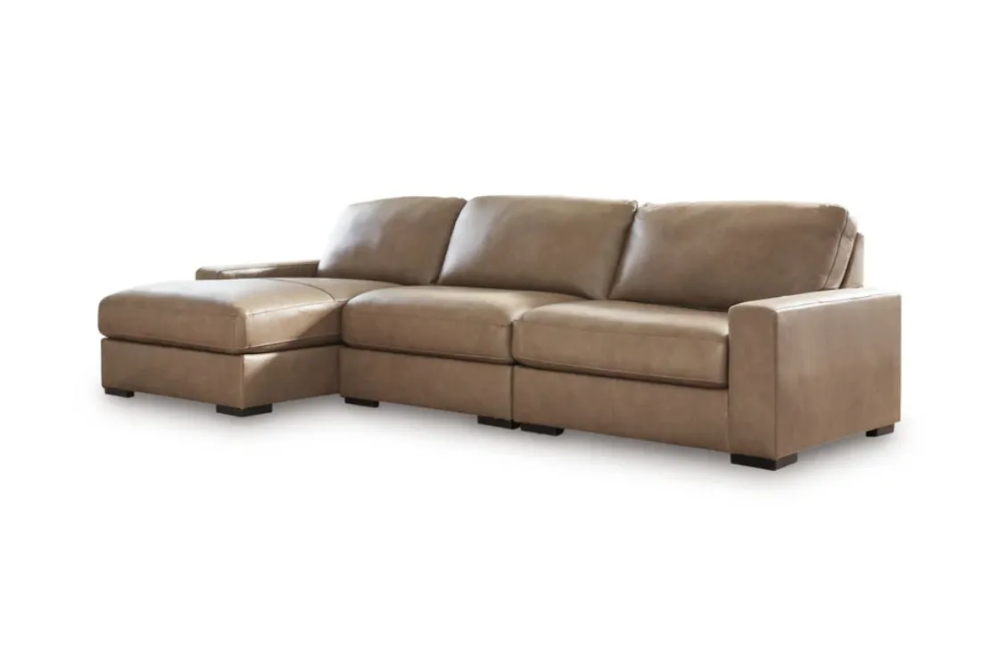 Mor Furniture Sahara Sofa Chaise In Sahara Leather, Left Facing