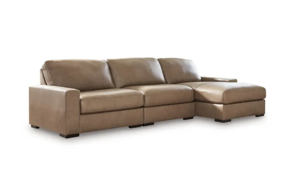 Mor Furniture Sahara Sofa Chaise In Sahara Leather, Left Facing