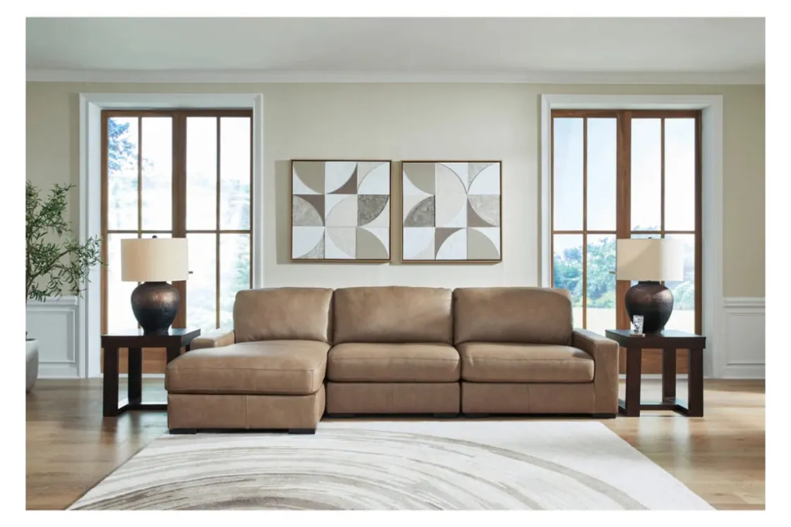 Mor Furniture Sahara Sofa Chaise In Sahara Leather, Left Facing