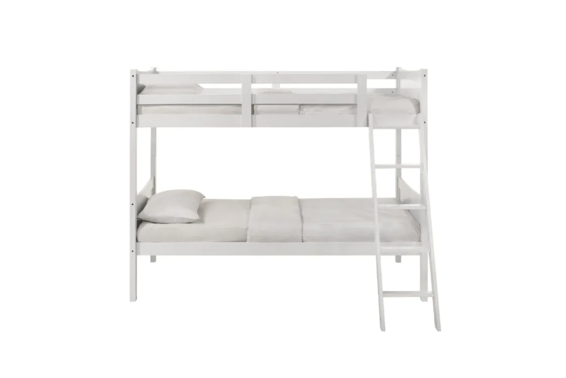 Kids Mor Furniture Sami Bunk Bed W/ Ladder In Espresso, Twin/ Twin