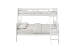 Kids Mor Furniture Sami Bunk Bed W/ Ladder In Espresso, Twin/ Twin