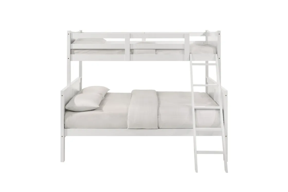 Kids Mor Furniture Sami Bunk Bed W/ Ladder In Espresso, Twin/ Twin