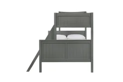 Kids Mor Furniture Sami Bunk Bed W/ Ladder In Espresso, Twin/ Twin