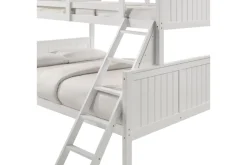 Kids Mor Furniture Sami Bunk Bed W/ Ladder In Espresso, Twin/ Twin