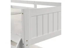 Kids Mor Furniture Sami Bunk Bed W/ Ladder In Espresso, Twin/ Twin