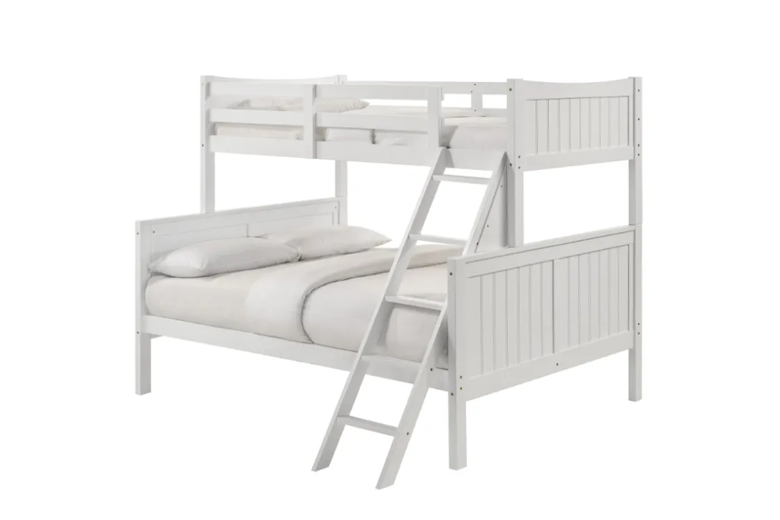 Kids Mor Furniture Sami Bunk Bed W/ Ladder In Espresso, Twin/ Twin