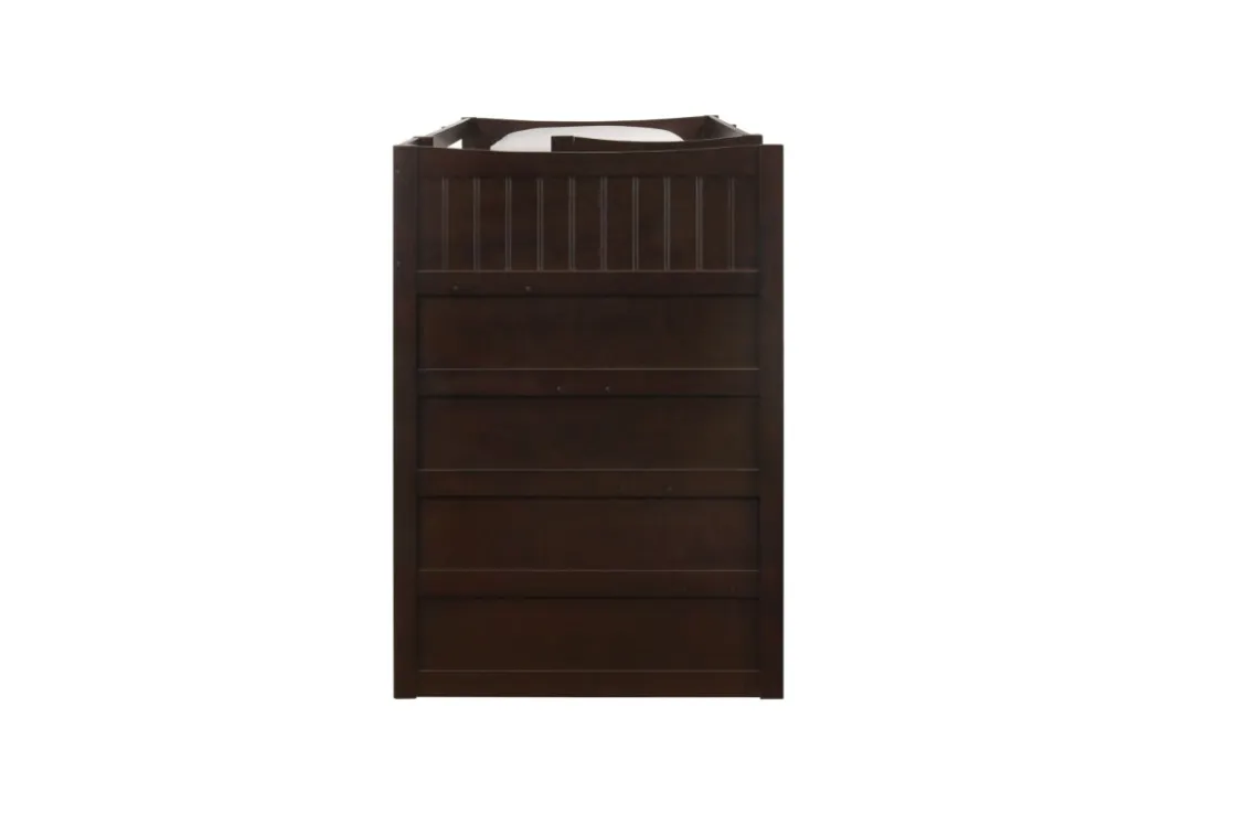 Kids Mor Furniture Sami Bunk Bed W/ Storage Steps In Espresso, Twin/Twin, Right Facing