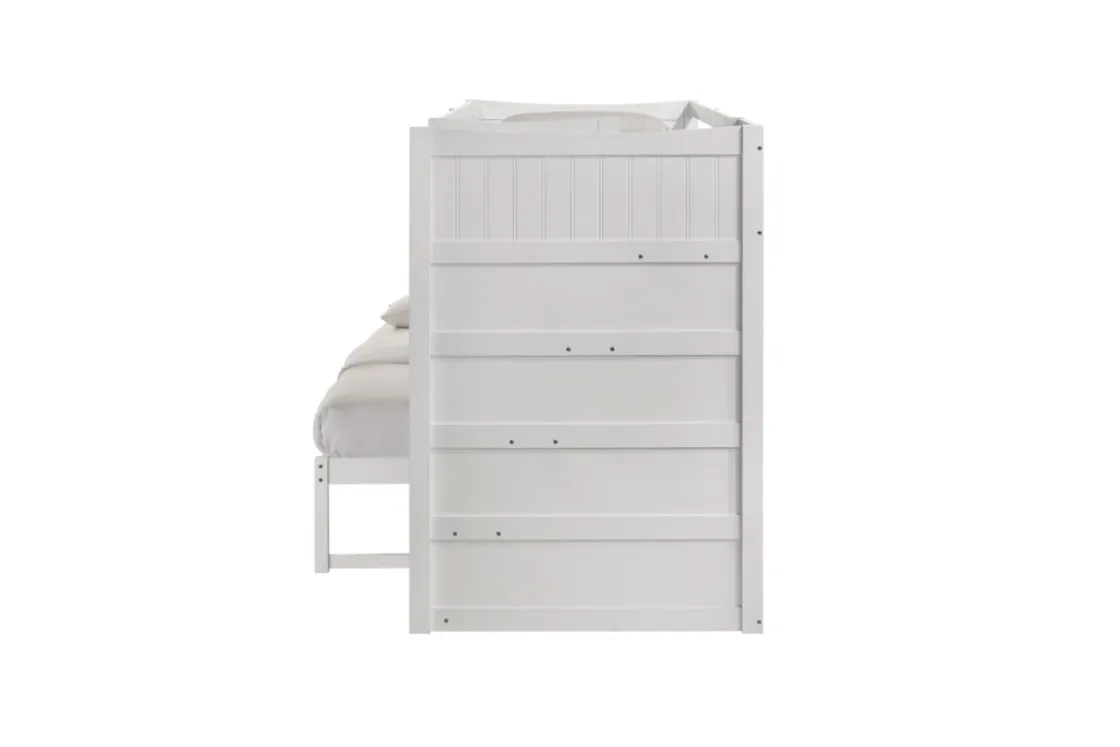 Kids Mor Furniture Sami Bunk Bed W/ Storage Steps In Espresso, Twin/Twin, Right Facing