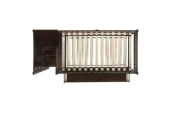 Kids Mor Furniture Sami Bunk Bed W/ Storage Steps In Espresso, Twin/Twin, Right Facing