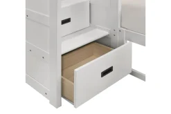 Kids Mor Furniture Sami Bunk Bed W/ Storage Steps In Espresso, Twin/Twin, Right Facing