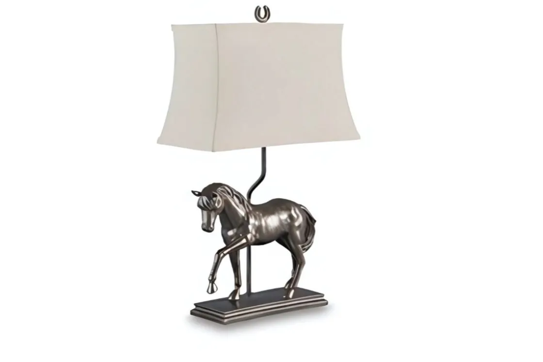Mor Furniture Sandorman Horse Lamp In Antique Bronze