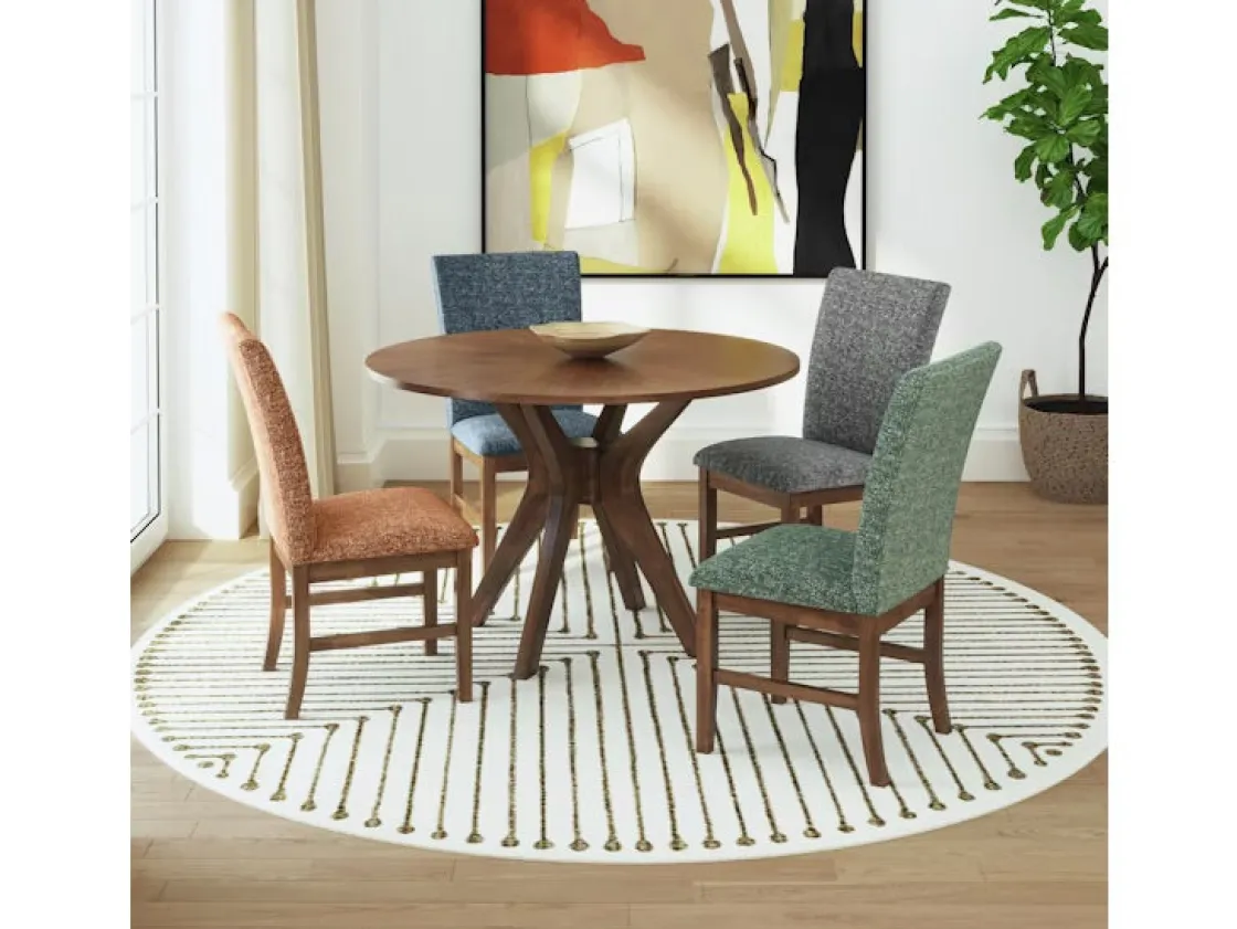 Mor Furniture Santa Barbara Round Dining Table In Walnut