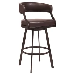 Mor Furniture Saturn Bar Height Swivel Stool In Mineral & Black