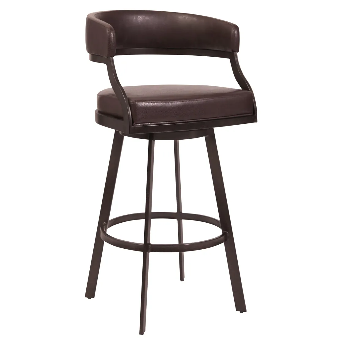 Mor Furniture Saturn Bar Height Swivel Stool In Mineral & Black