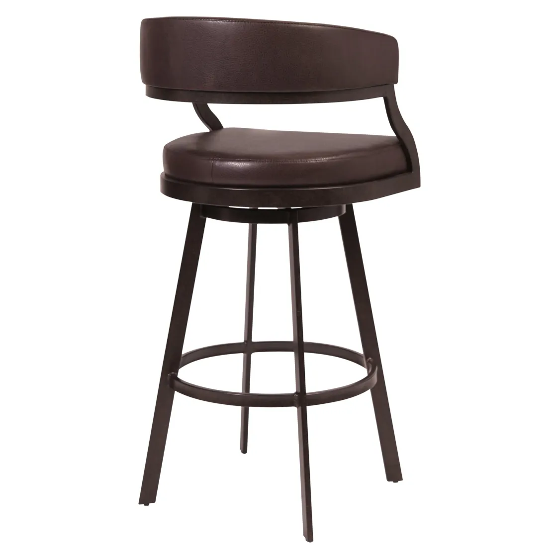 Mor Furniture Saturn Bar Height Swivel Stool In Mineral & Black