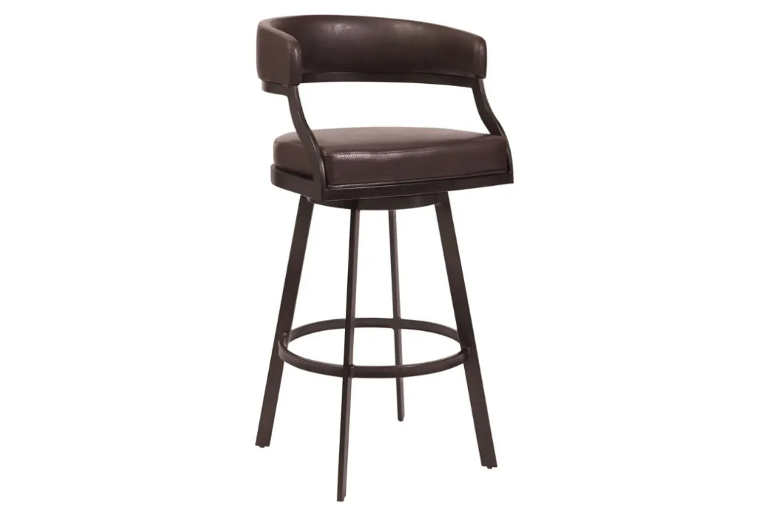 Mor Furniture Saturn Counter Height Swivel Stool In Ford Brown