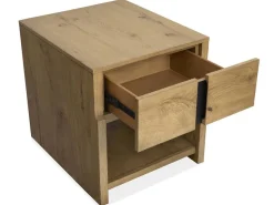 Mor Furniture Sawyer Rectangle End Table In Rustic Caramel