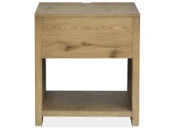 Mor Furniture Sawyer Rectangle End Table In Rustic Caramel