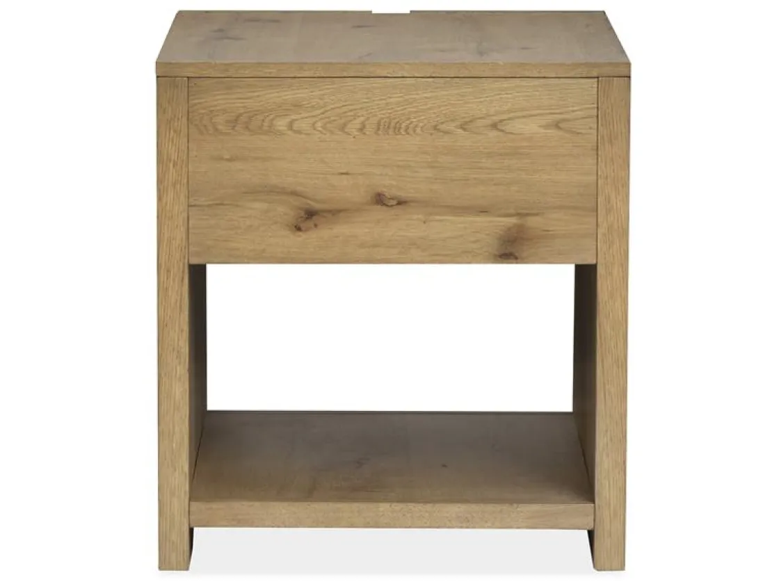 Mor Furniture Sawyer Rectangle End Table In Rustic Caramel