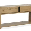 Mor Furniture Sawyer Rectangle Sofa Table In Rustic Caramel