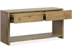 Mor Furniture Sawyer Rectangle Sofa Table In Rustic Caramel