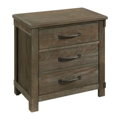 Mor Furniture Scott Storage Bed, Dresser, Mirror & Nightstand In Walnut, Queen