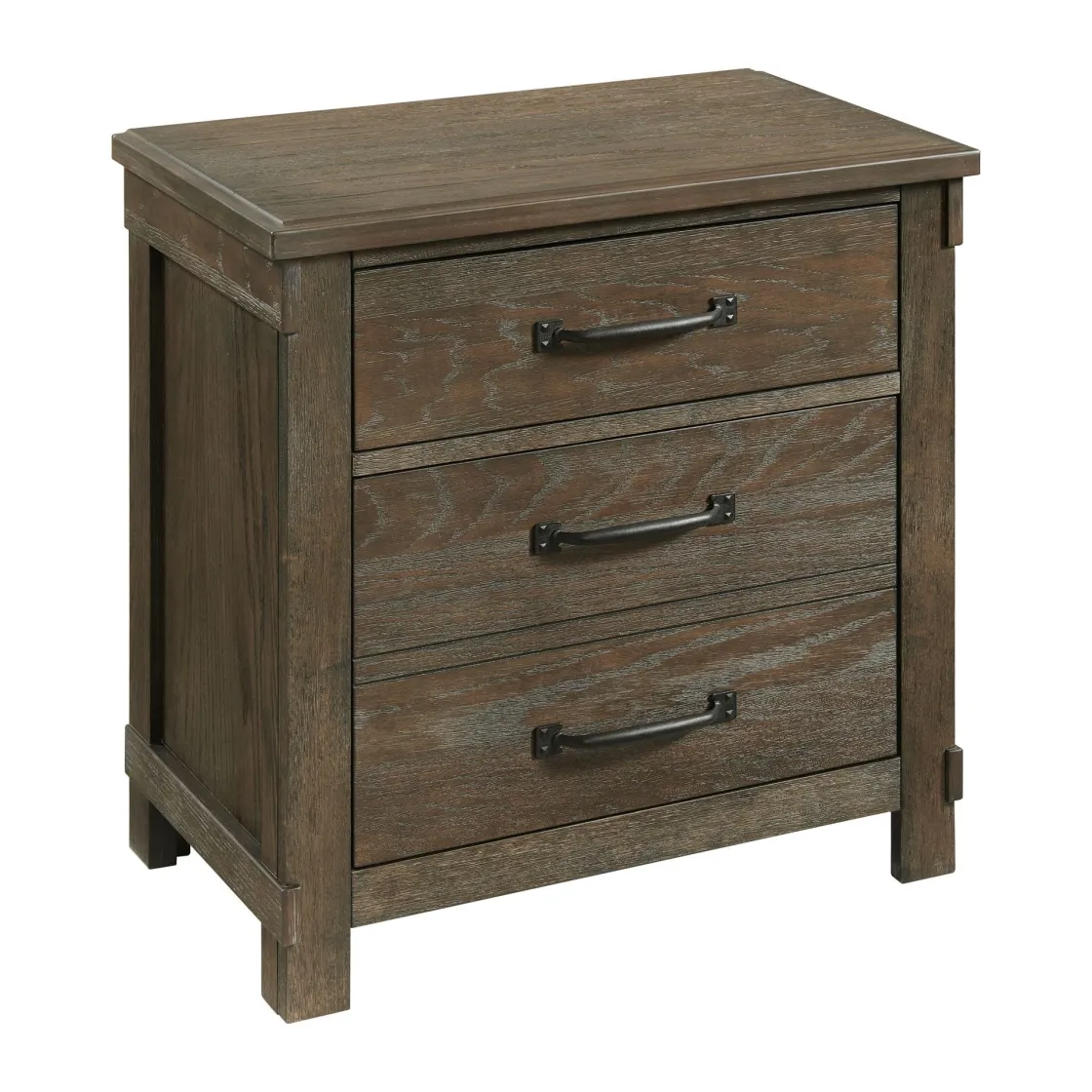 Mor Furniture Scott Storage Bed, Dresser, Mirror & Nightstand In Walnut, Queen