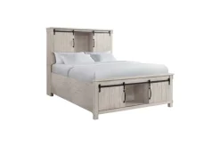 Mor Furniture Scott Storage Bed, Dresser, Mirror & Nightstand In Walnut, Queen