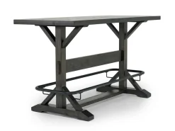 Mor Furniture Sequoia Bar Height Dining Table & 6 Stools In Espresso