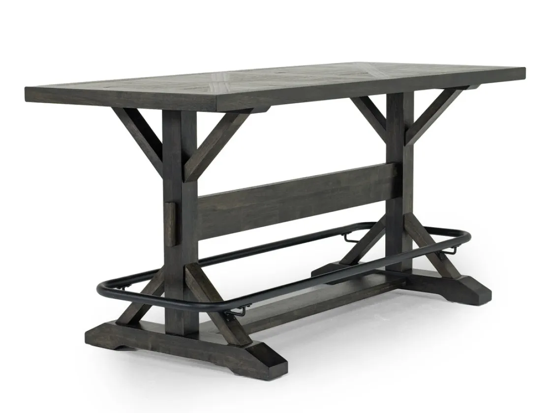 Mor Furniture Sequoia Counter Height Dining Table, 4 Stools & Bench In Espresso