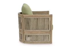 Mor Furniture Serena Shores Outdoor Lounge Chair In Beige/Green, Set Of 2