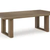 Mor Furniture Serene Bay Outdoor Coffee Table In Dark Brown