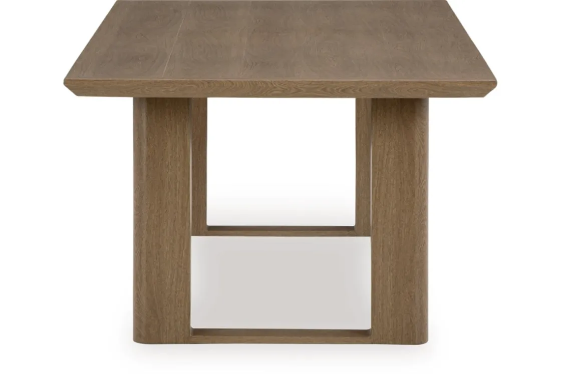 Mor Furniture Serene Bay Outdoor Dining Table & 4 Arm Chairs In Dark Brown