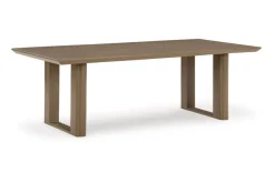 Mor Furniture Serene Bay Outdoor Dining Table & 6 Arm Chairs In Dark Brown