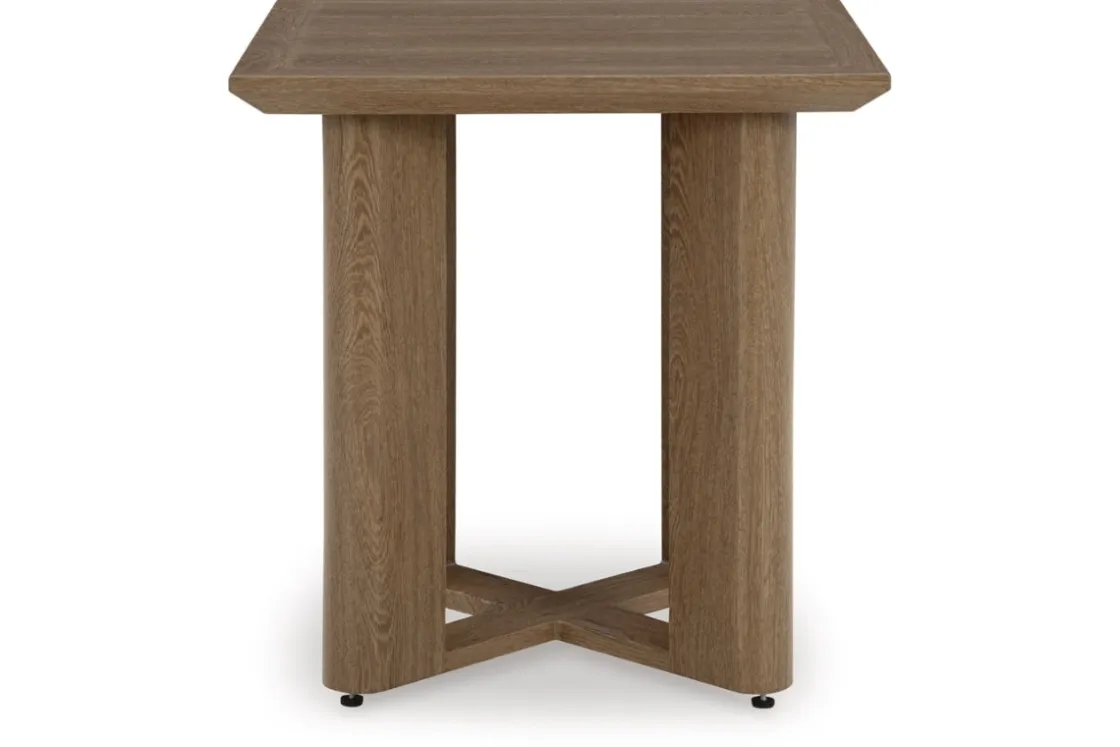 Mor Furniture Serene Bay Outdoor End Table In Dark Brown