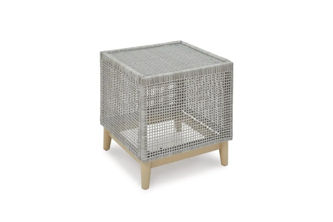 Mor Furniture Seton Creek Outdoor End Table In Gray