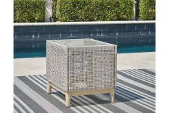 Mor Furniture Seton Creek Outdoor End Table In Gray