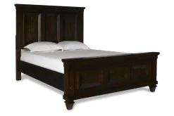 Mor Furniture Sevilla Panel Bed, Dresser, Mirror & Nightstand In Walnut, Queen