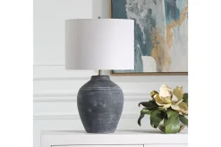 Mor Furniture Shadowave Table Lamp In Black