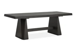 Mor Furniture Shelby Dining Table & 4 Wood Back Chairs In Coffee Bean