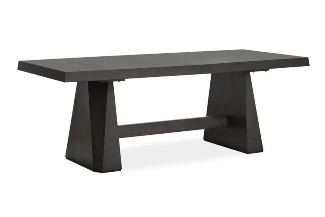 Mor Furniture Shelby Dining Table & 4 Wood Back Chairs In Coffee Bean