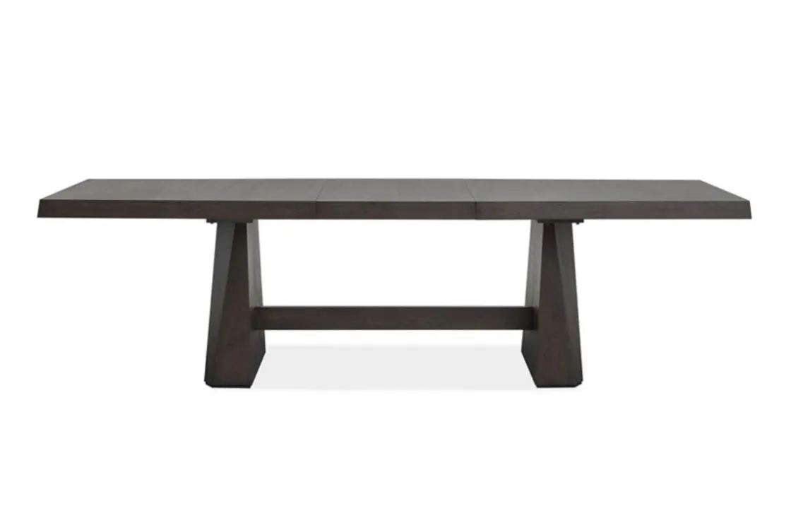 Mor Furniture Shelby Dining Table & 4 Wood Back Chairs In Coffee Bean