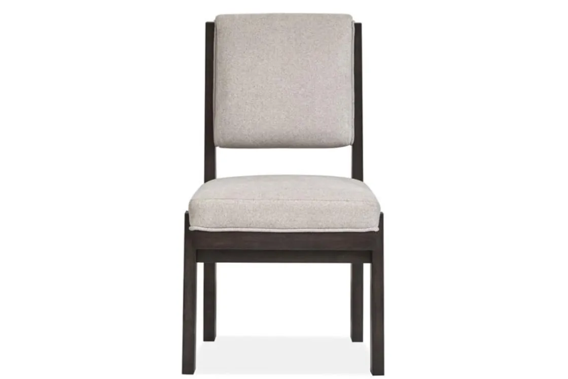Mor Furniture Shelby Side Chair In Coffee Bean, Wood Back