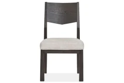 Mor Furniture Shelby Side Chair In Coffee Bean, Wood Back